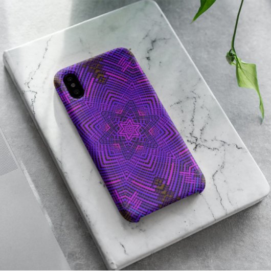 Coques Case-Mate iPhone Tisser Mandala rose et violet