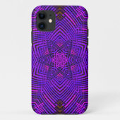 Coques Case-Mate iPhone Tisser Mandala rose et violet (Dos)