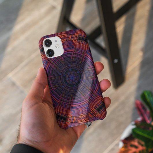 Coques Case-Mate iPhone Tisser Mandala rouge orange et violet