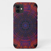 Coques Case-Mate iPhone Tisser Mandala rouge orange et violet (Dos)