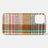 Coques Case-Mate iPhone Tissu à damiers Brown, laine écossaise. (Verso (horizontal))