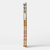 Coques Case-Mate iPhone Tissu à damiers Brown, laine écossaise. (Verso / Droite)