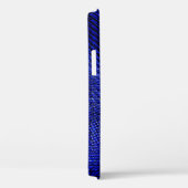 Coques Case-Mate iPhone Tissu bleu et noir (Verso / Droite)