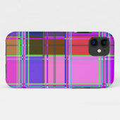 Coques Case-Mate iPhone Tissu Couleurs Carrés (Dos (Horizontal))
