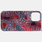 Coques Case-Mate iPhone Tissu de cellule rouge avec torsion de lumière dou (Verso (horizontal))