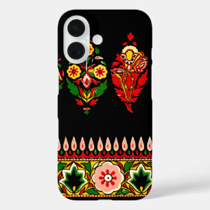 Coques iPhone 16 Tissu de coton indien