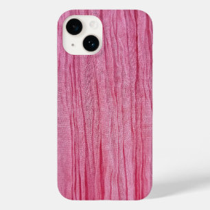 Coque Pour iPhone 14 Tissu de crêpe rose froissé