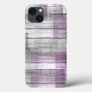 Case-Mate iPhone Case Tissu en bois noir gris violet blanc Ace Pr