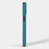 Coques Case-Mate iPhone Tissu en cuir cowgirl brun turquoise (Verso / Droite)