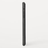 Coques Case-Mate iPhone Tissu en cuir gris foncé (Dos/Gauche)