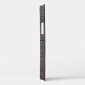 Coques Case-Mate iPhone Tissu en denim noir. Mode, textures et backgrou (Verso / Droite)