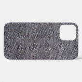 Coques Case-Mate iPhone tissu gris noir (Verso (horizontal))