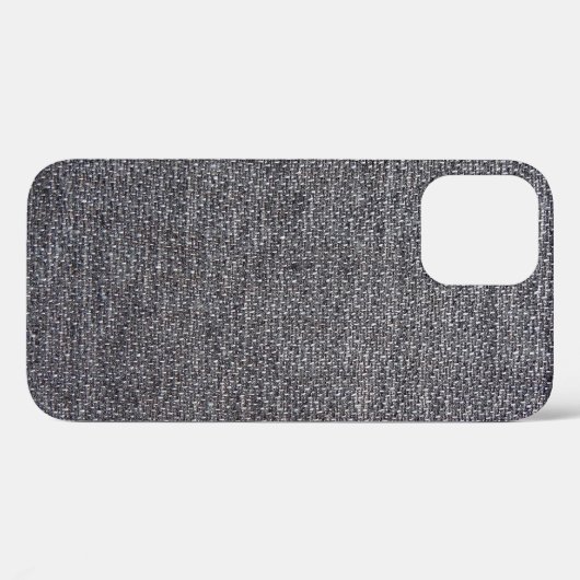 Coques Case-Mate iPhone tissu gris noir (Verso (horizontal))