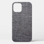 Coques Case-Mate iPhone tissu gris noir (Verso)