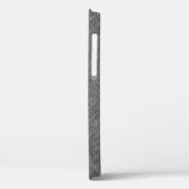 Coques Case-Mate iPhone Tissu gris : texture cousue abstraite. (Verso / Gauche)