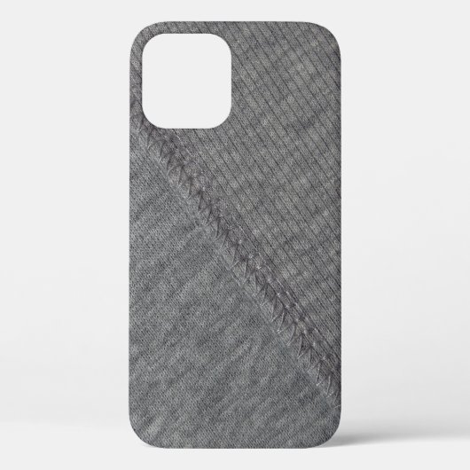 Coques Case-Mate iPhone Tissu gris : texture cousue abstraite. (Verso)