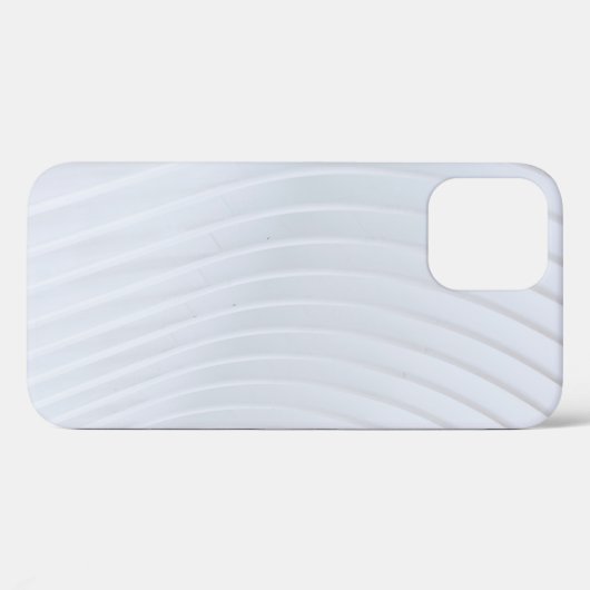 Coques Case-Mate iPhone Tissu rayé blanc et gris (Verso (horizontal))