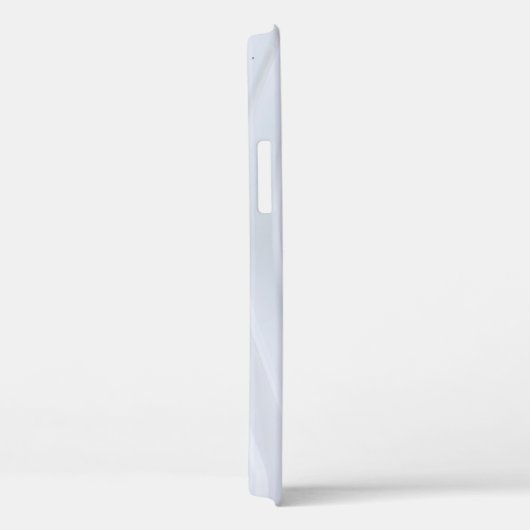 Coques Case-Mate iPhone Tissu rayé blanc et gris (Verso / Droite)