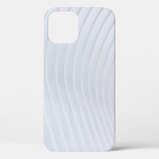 Coques Case-Mate iPhone Tissu rayé blanc et gris (Verso)