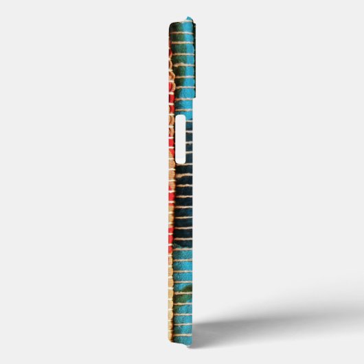 Coques Case-Mate iPhone Tissu tissé rayé tissé naturel (Verso / Droite)