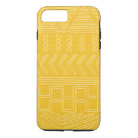 Tissu Tribal Africain Yellow Leather Look