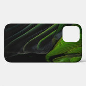 Coques Case-Mate iPhone Tissu vert et noir (Verso (horizontal))