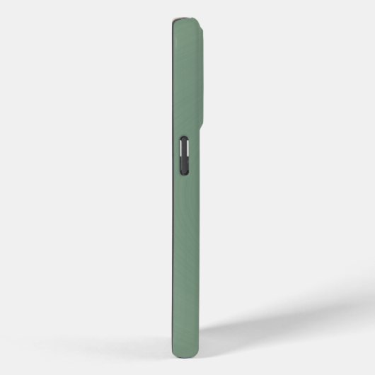 Coques Case-Mate iPhone Tissu vert pâle métallique en acier inoxydable (Verso / Droite)