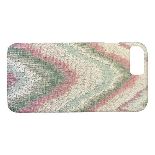 Coques Case-Mate iPhone Tissu ZigZag (Dos (Horizontal))