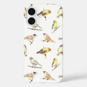 Coques iPhone 16 Tit birds motif