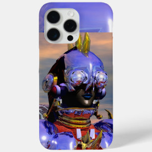 Coque iPhone 15 Pro Max TITAN CYBORG, Blue Gem Science Fiction, Scifi