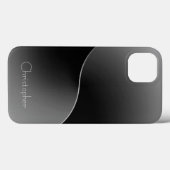 Coques Case-Mate iPhone Titane argent acier inoxydable Imprimer iphone 15 (Verso (horizontal))