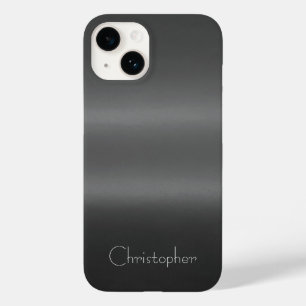 Coque Pour iPhone 14 Titane Argent Acier inoxydable Imprimer iphone 15