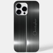 Coques Case-Mate iPhone Titane Argent Acier inoxydable Imprimer iphone 15 (Verso)
