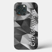 Coques Case-Mate iPhone Titane argent brillant acier inoxydable métal (Verso)