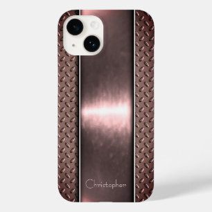 Coque Pour iPhone 14 Titane bronze poli Iphone métallique 15