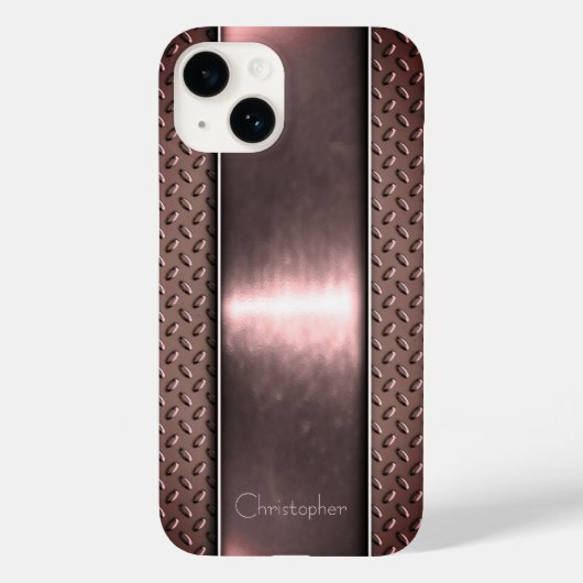 Coques Case-Mate iPhone Titane bronze poli Iphone métallique 15 (Verso)