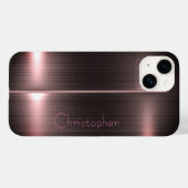 Coques Case-Mate iPhone Titane bronze poli Iphone métallique 15 (Verso (horizontal))
