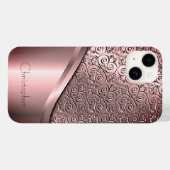 Coques Case-Mate iPhone Titane bronze poli Iphone métallique 15 (Verso (horizontal))