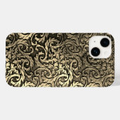 Coques Case-Mate iPhone Titane Or poli Iphone métallique radial 15 (Verso (horizontal))