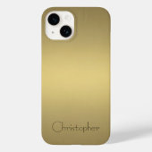 Coques Case-Mate iPhone titane Or poli Radial et métallique (Verso)