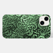 Coques Case-Mate iPhone Titane Polished vert radial métal iphone 15 (Verso (horizontal))