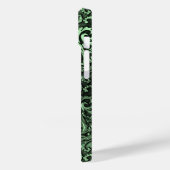 Coques Case-Mate iPhone Titane Polished vert radial métal iphone 15 (Verso / Gauche)