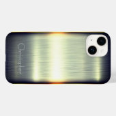 Coques Case-Mate iPhone Titane Polished vert radial métal iphone 15 (Verso (horizontal))