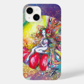 COQUES Case-Mate iPhone TITANIE ASSIS SUR UNE FLEURS ROUGE (Verso)