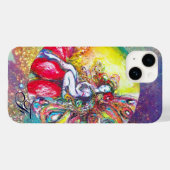 COQUES Case-Mate iPhone TITANIE ASSIS SUR UNE FLEURS ROUGE (Verso (horizontal))