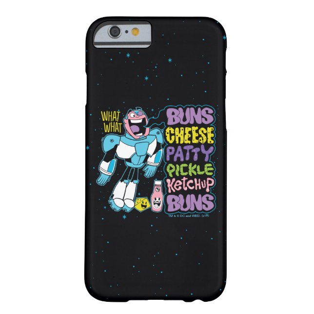 Coques Case-Mate iPhone Titans Ados, allez ! | Cyborg Burger Rap (Dos)