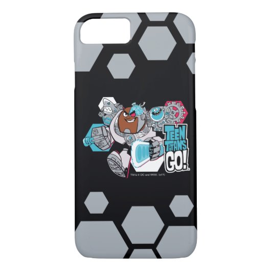 Coques Case-Mate iPhone Titans Ados, allez ! | Graphique Arsenal de Cyborg (Dos)