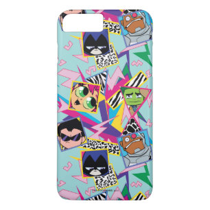 Coque iPhone 8 Plus/7 Plus Titans Ados, allez !   Retro 90's Group Collage