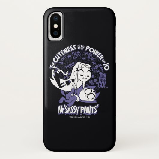 Coques Case-Mate iPhone Titans Ados, allez ! | Starfire & Mr Sassy Pants (Dos)