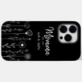 Coques Case-Mate iPhone Titre personnalisé simple Floral Nana (Verso (horizontal))